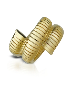 Gold Plated Winding Snake Stretch Bracelet
