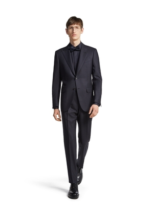 Navy Blue Centoventimila Wool Suit