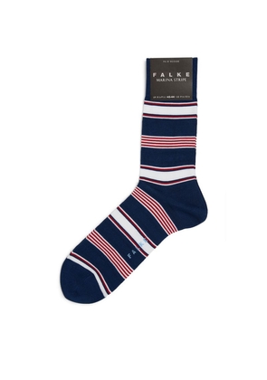 Falke Cotton-Blend Striped Marina Socks