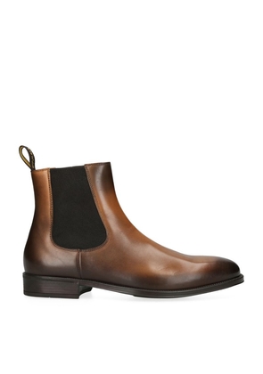 Doucal'S Leather Flex Chelsea Boots