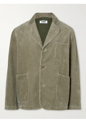 YMC - Scuttlers Cotton and Linen-Blend Corduroy Blazer - Men - Green - S