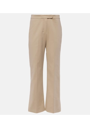 'S Max Mara Conico cotton-blend flared pants
