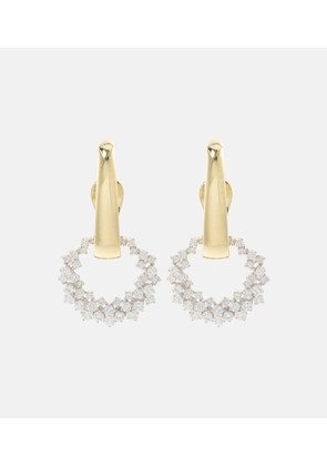 Yeprem Golden Strada 18kt gold drop earrings with diamonds