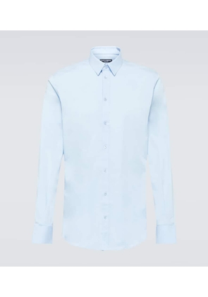 Dolce&Gabbana Cotton-blend poplin Oxford shirt