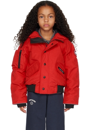 Canada Goose Kids Kids Red Rundle Down Bomber Jacket