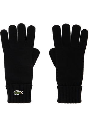 Lacoste Black Patch Gloves
