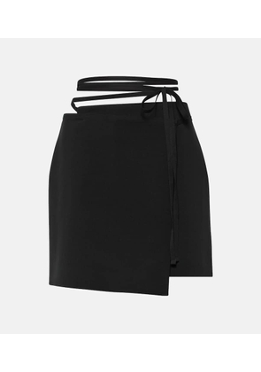 Sportmax Genny wool-blend wrap skirt
