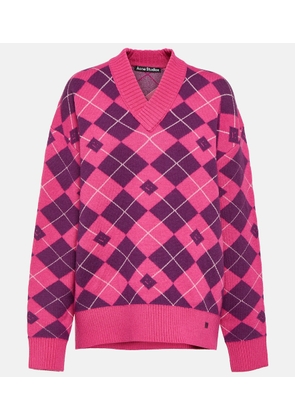 Acne Studios Jacquard wool blend sweater