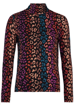 LA Prestic Ouiston Sous Leopard-print Stretch-jersey top - Multicoloured - 2