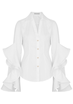 Palmer//harding Prosper Ruffled Cotton Shirt - White - 10