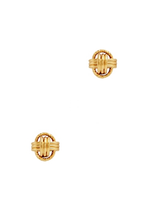 Soru Jewellery Sylvia 18kt Gold-plated Knotted Stud Earrings - One Size