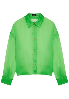 A. W.A. K.E Mode Silk-organza Shirt - Green - 14