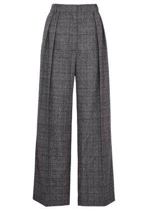 Day Birger ET Mikkelsen Enzo Checked Wool-blend Trousers - Grey - 34 (UK6 / XS)