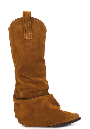 R13 Mid Cowboy Boots in Light Brown - Brown. Size 36 (also in 38, 39, 41).