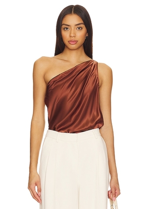 CAMI NYC Darby Bodysuit in Brown. Size L, M, S, XL.