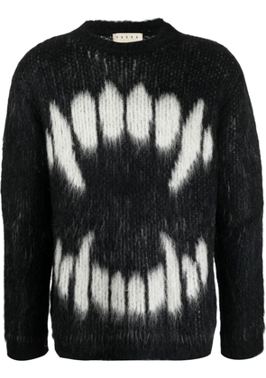 Paura graphic knit jumper - Black