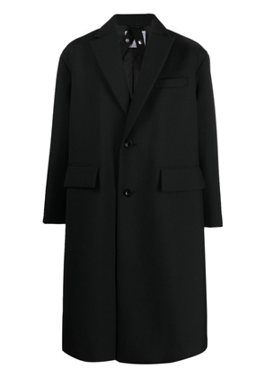 sacai single-breasted coat - Black