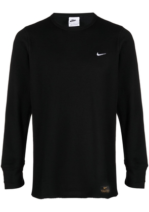 Nike logo-embroidered sweatshirt - Black