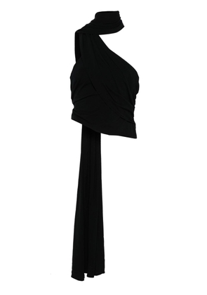 Magda Butrym wrap-neck top - Black