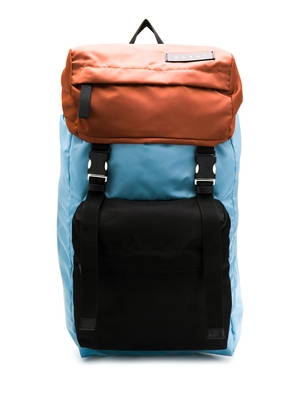 Marni colour block backpack - Blue