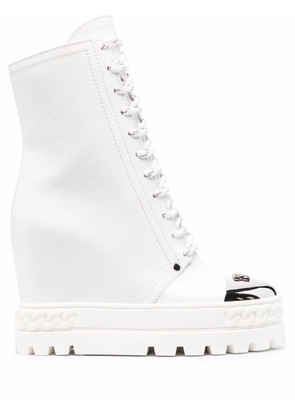 Casadei New Cult wedge-heel sneakers - White