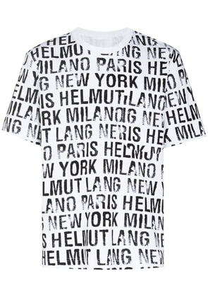 Helmut Lang all-over logo cotton T-shirt - White