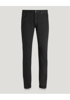Belstaff Longton Slim Comfort Stretch Jeans Men's Rinsed Stretch Denim Black Size W30L30