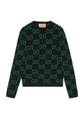 Gucci Wool GG Jacquard Sweater