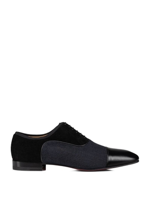 Christian Louboutin Leather-Wool Greggo Oxford Shoes