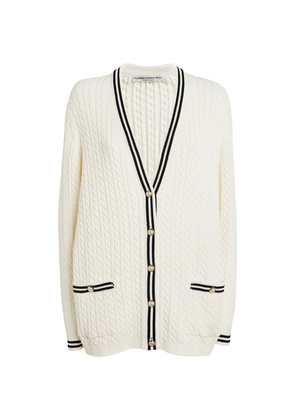 Alessandra Rich Cable-Knit Cardigan