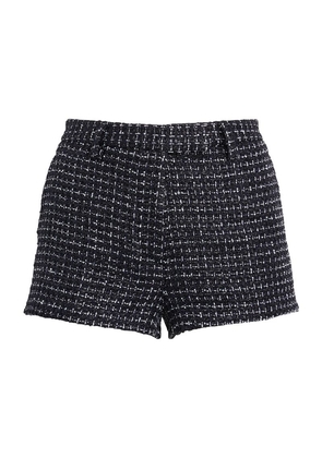 Alessandra Rich Tweed Sequinned Shorts
