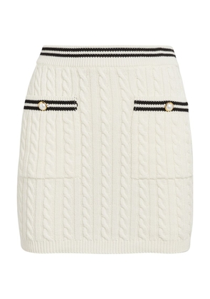 Alessandra Rich Cable-Knit Mini Skirt