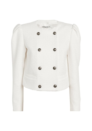 Alessandra Rich Bouclé Double-Breasted Jacket