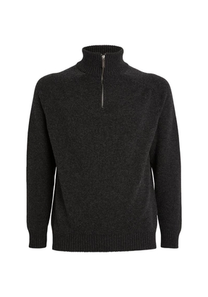 Begg X Co Cashmere Quarter-Zip Sweater