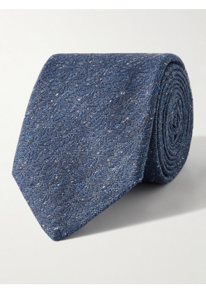 Paul Smith - 8cm Cotton and Silk-Blend Tie - Men - Blue