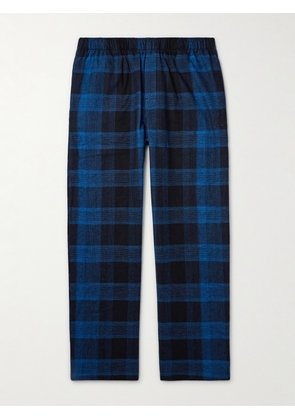Calvin Klein Underwear - Checked Cotton-Flannel Pyjama Trousers - Men - Blue - S