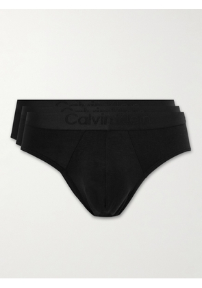 Calvin Klein Underwear - Three-Pack Stretch Lyocell-Blend Briefs - Men - Black - S