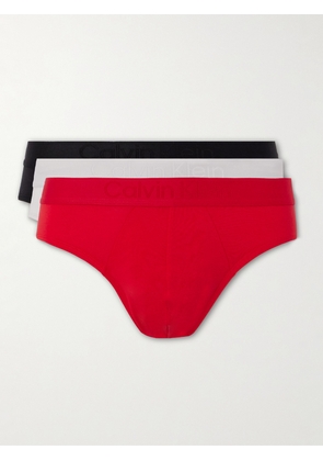 Calvin Klein Underwear - Three-Pack Stretch Lyocell-Blend Briefs - Men - Multi - S