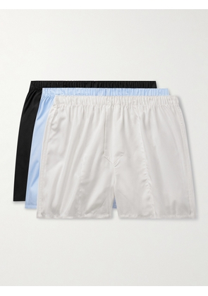 CDLP - Three-Pack Lyocell-Poplin Boxer Shorts - Men - Multi - S