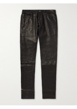 store UK AllSaints Men´s Black ´lynch´ Leather Pants | www.saf-siee.com.mx