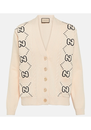 Gucci GG intarsia cotton cardigan