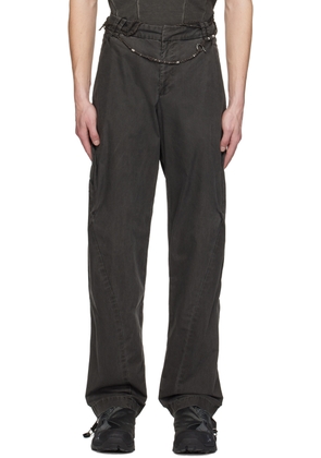 Hyein Seo Gray Belted Trousers