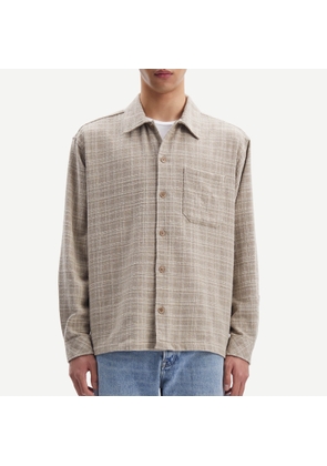 Samsøe Samsøe Castor Cotton-Blend Flannel Shirt - S