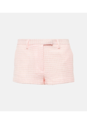 Alessandra Rich Sequined tweed shorts
