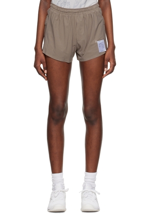 Satisfy Taupe Distance Shorts