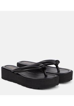 Gianvito Rossi Leather thong sandals
