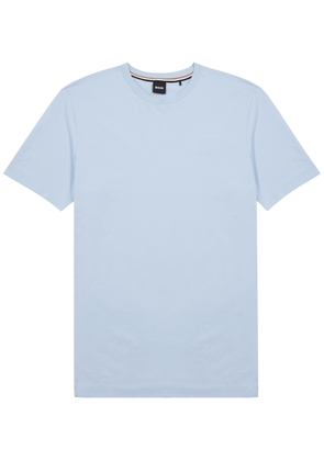 Boss Logo Cotton T-shirt - Blue - M