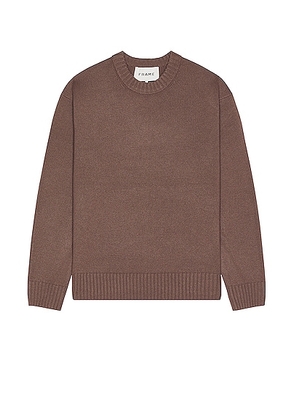FRAME Cashmere Sweater in Dry Rose - Brown. Size S (also in L, M, XL/1X).