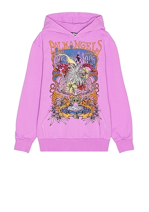 Palm Angels Palm Concert Hoodie in Violet - Purple. Size S (also in M, XL/1X).