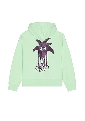 Palm Angels Douby Classic Hoodie in Light Green & Purple - Green. Size S (also in L, M, XL/1X).